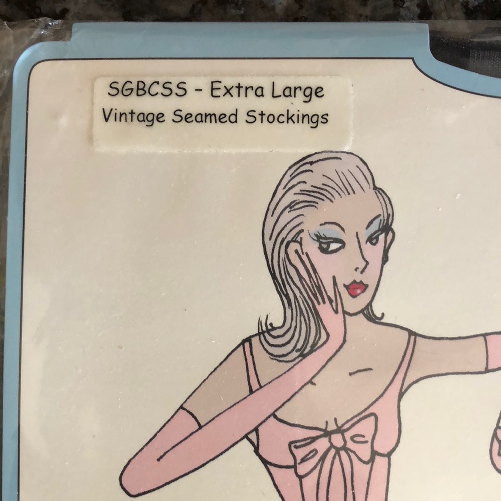 Vintage Seam Stockings BK ExLarge